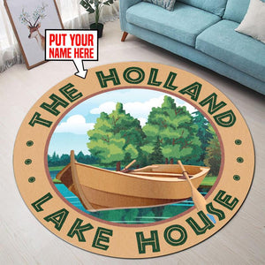Personalized Lake House Rug 07079