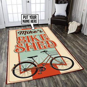 Personalized Bike Shed Rug 06471
