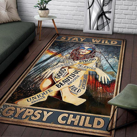 Stay Wild Gypsy Child Rug 06596