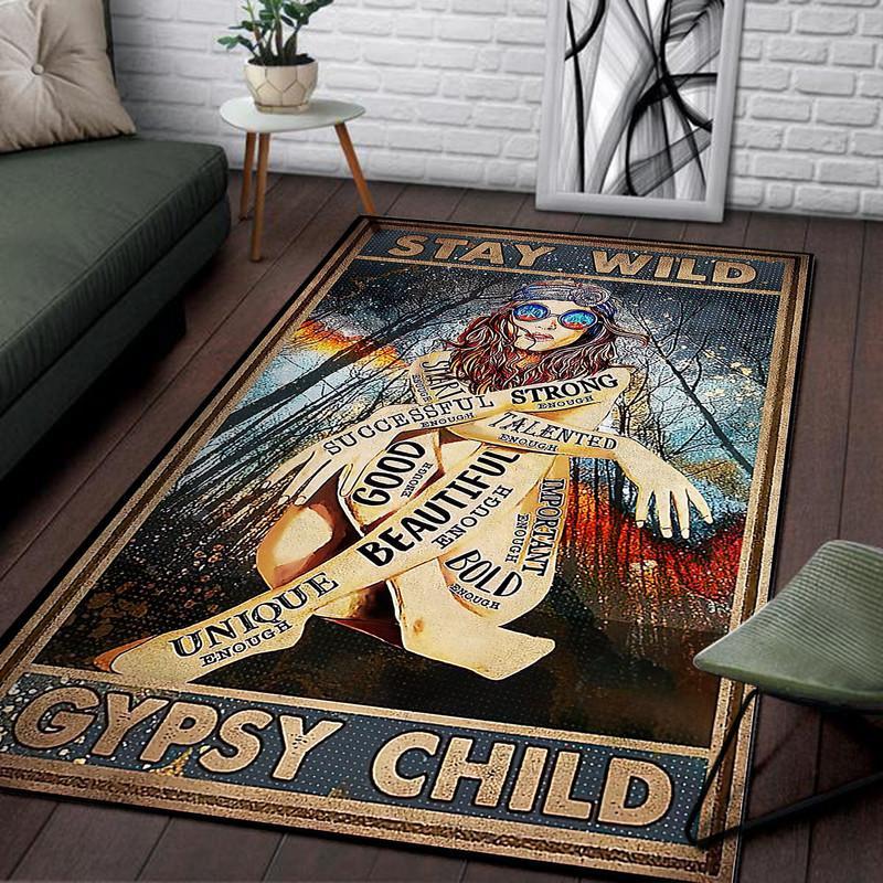 Stay Wild Gypsy Child Rug 06596