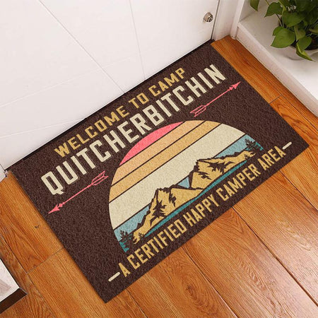 Welcome To Camp Quitcherbitchin Door Mat Inside Rug Floor Outdoor Mats Decorations 07346