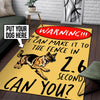 Personalized I Can Make It To The Fence In 2.6 Seconds Can You? Rug 05431