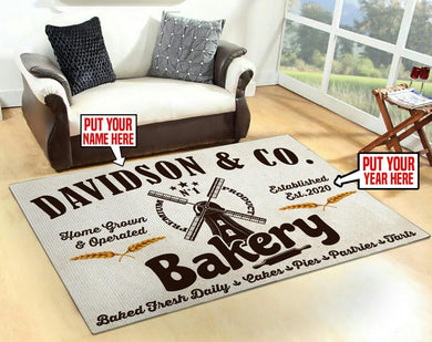 Personalized Bakery Rug 06481