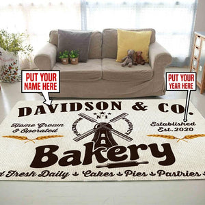 Personalized Bakery Rug 06481