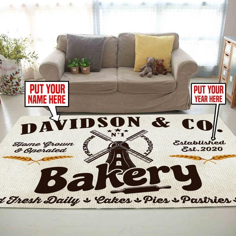 Personalized Bakery Rug 06481