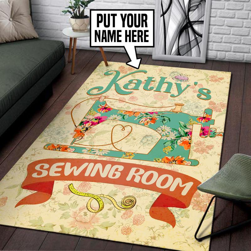 Personalized Sewing Room Rug 05360