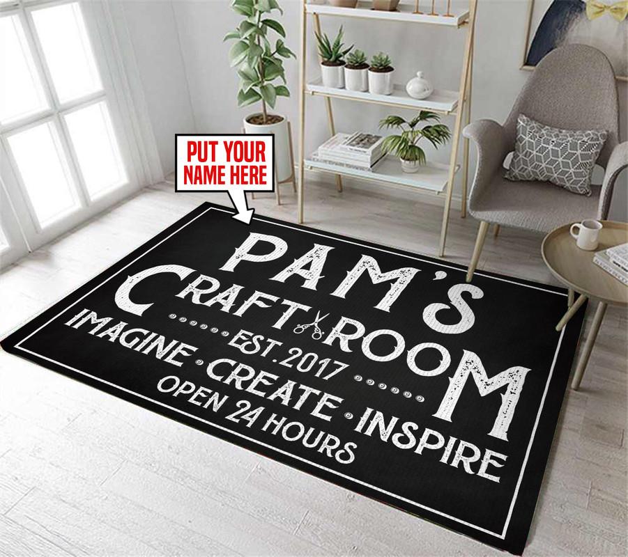 Personalized Craft Room Rug 05726