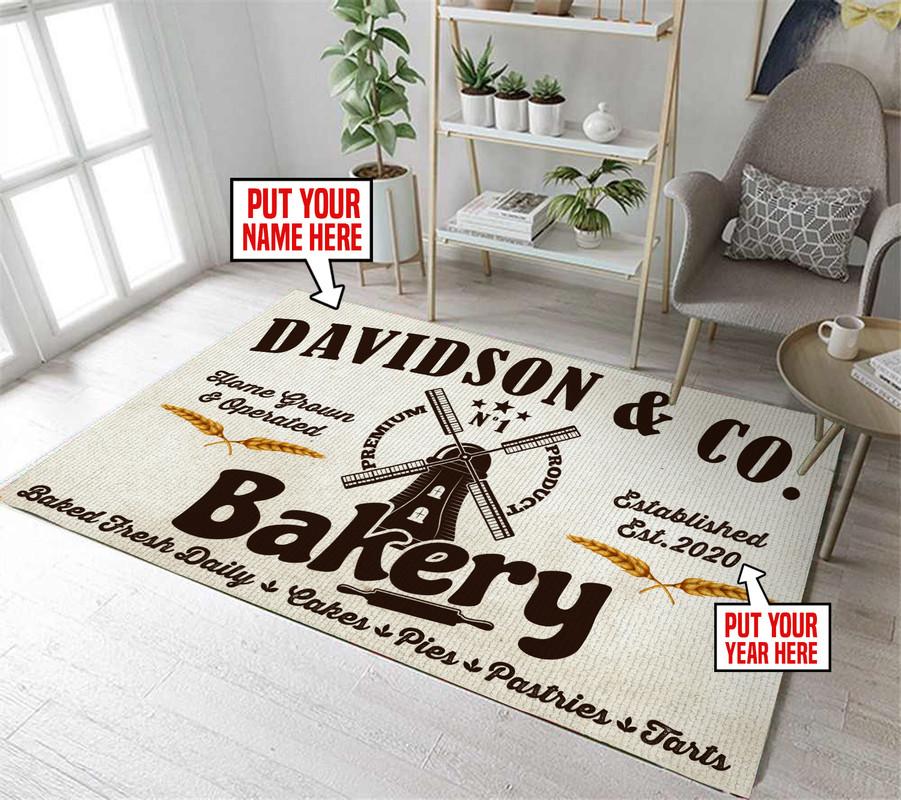 Personalized Bakery Rug 06481