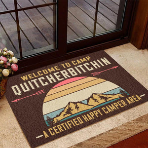 Welcome To Camp Quitcherbitchin Door Mat Inside Rug Floor Outdoor Mats Decorations 07346