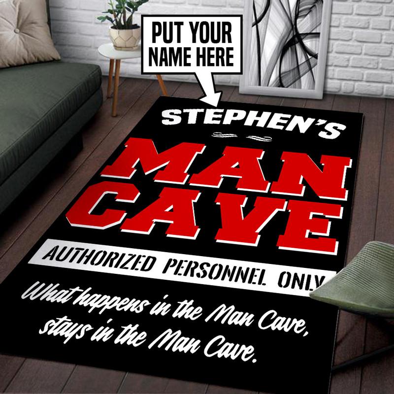 Personalized Man Cave Rug 06456