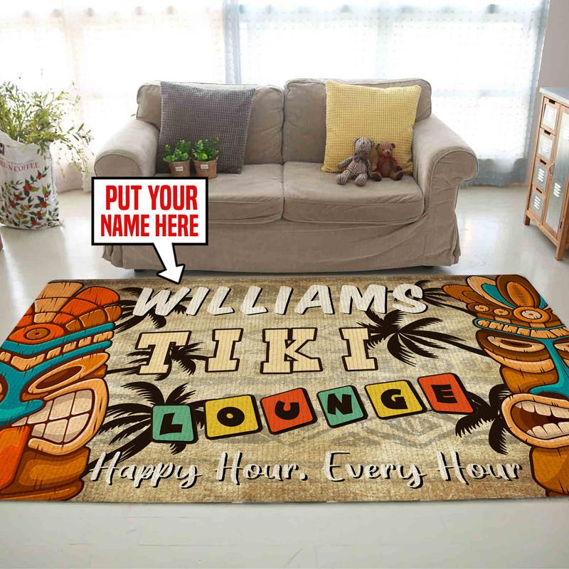 Personalized Tiki Bar Rug 05883