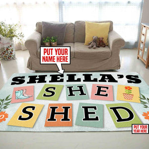 Personalized She Shed Rug 06310