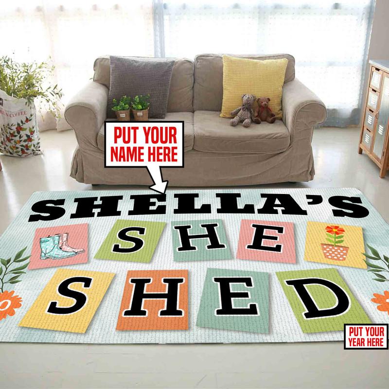 Personalized She Shed Rug 06310