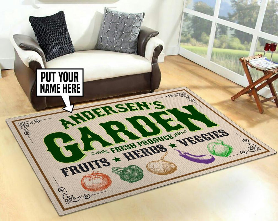Personalized Garden Rug 06417
