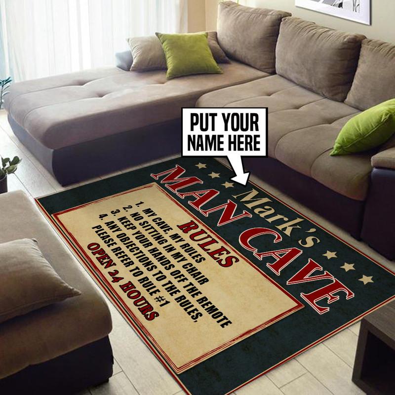 Personalized Man Cave Rug 05444
