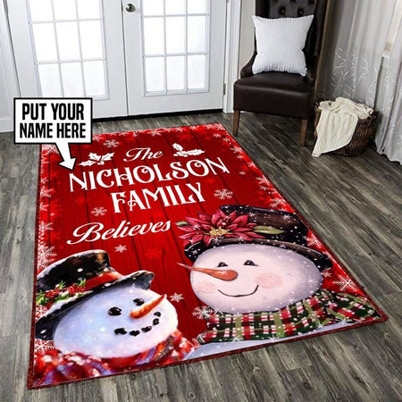 Personalized Christmas Rug 06269