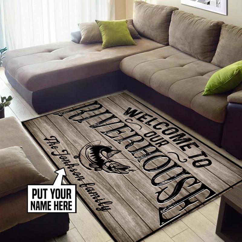 Personalized Welcome To River House Rug 05570