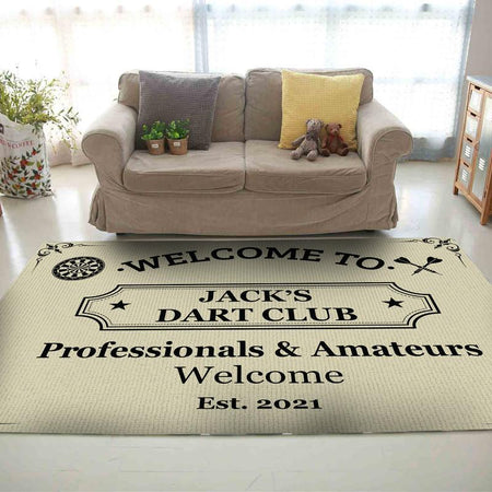 Personalized Dart Room Rug 06825