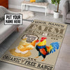 Personalized Welcome To Our Coop Farm Fresh Eggs Rug 06440