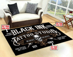 Personalized Tattoo Studio Rug 06315