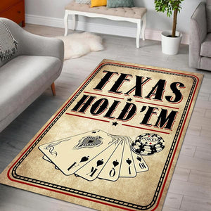 Texas Hold 'Em Poker Rug 06078