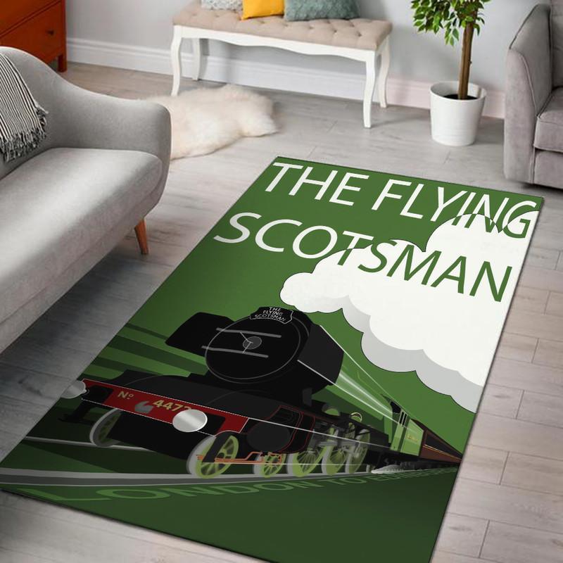 Scotsman Rug Flying Scotsman Railway Railroad 04919