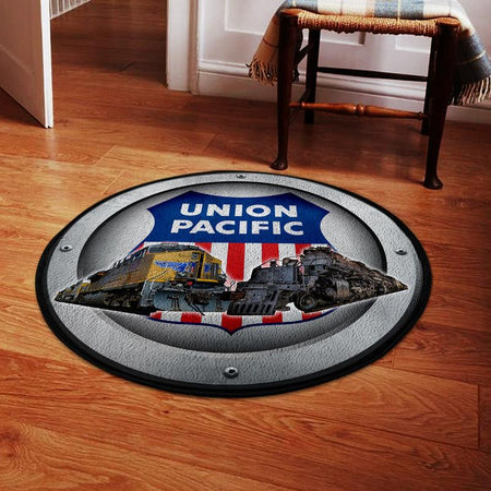 Union Pacific Railroad Round Rug 05338