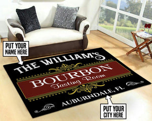 Personalized Bourbon Tasting Room Rug 05985