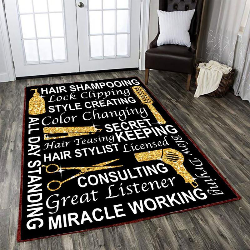 Hair Salon Barbershop Rug 06574
