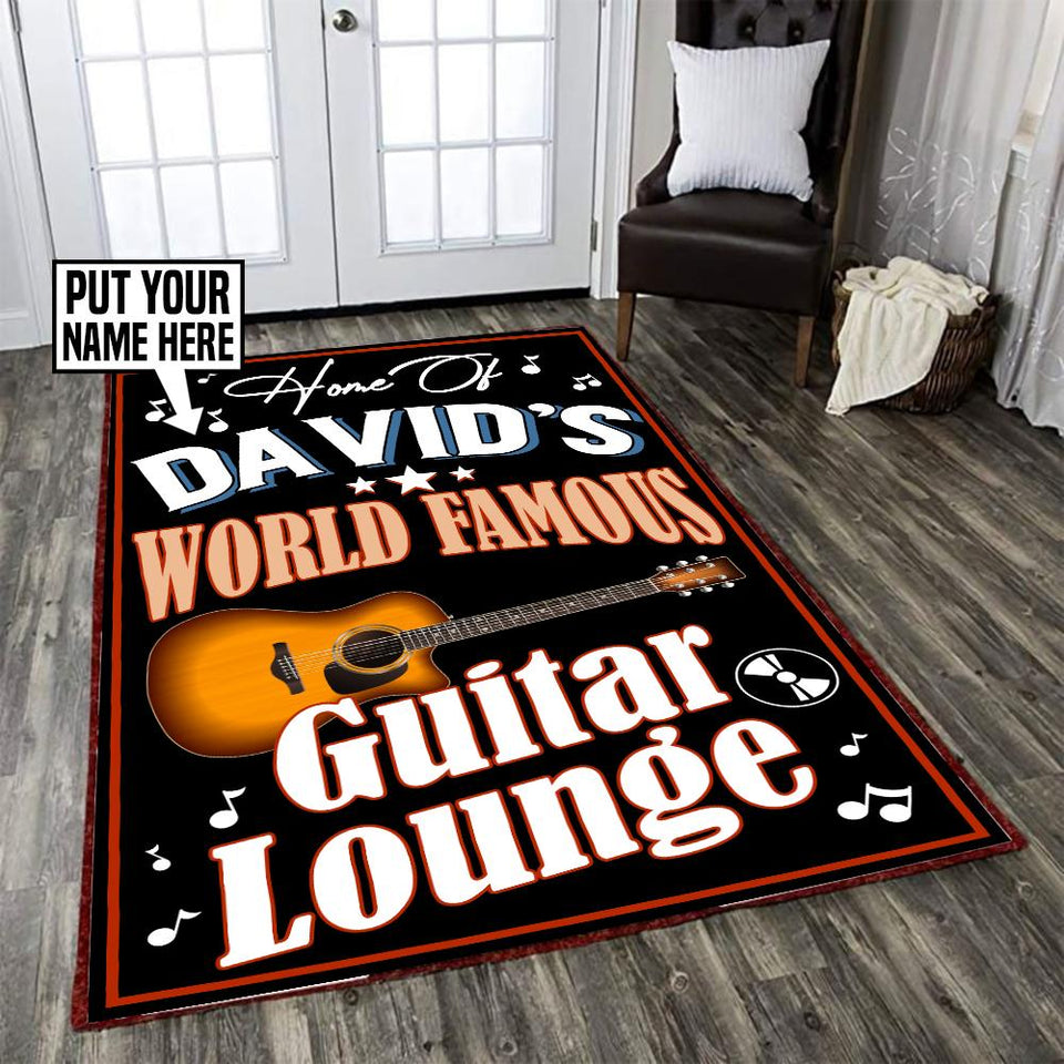 Personalized Guitar Lounge Rug 06090