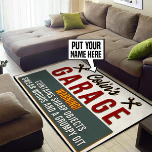 Personalized Garage Rug 05537