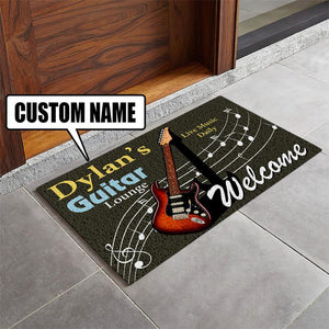 Personalized Guitar Lounge Door Mat Inside Rug Floor Outdoor Mats Decorations 07369