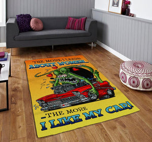 The More I Learn About Women The More I Like My Car Rug 07162