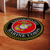 Usmc United State Marine Corps Living Room Round Mat Circle Rug 05151