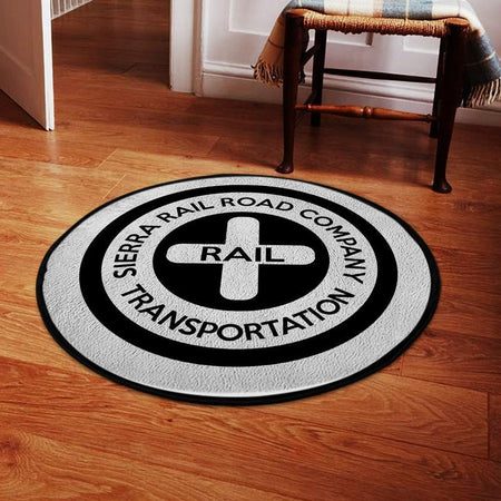 Sierrarr Living Room Round Mat Circle Rug Sierra Railroad 04717