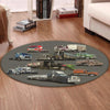 Convoy Living Room Round Mat Circle Rug Convoy Bj And The Bear Movin On Smokey And The Bandit Duel Big Trouble In Little China Over The Top White Line Fever 02086