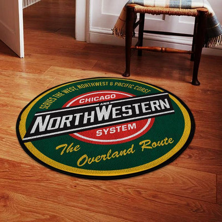 Chicago Living Room Round Mat Circle Rug Chicago Northwestern 04508