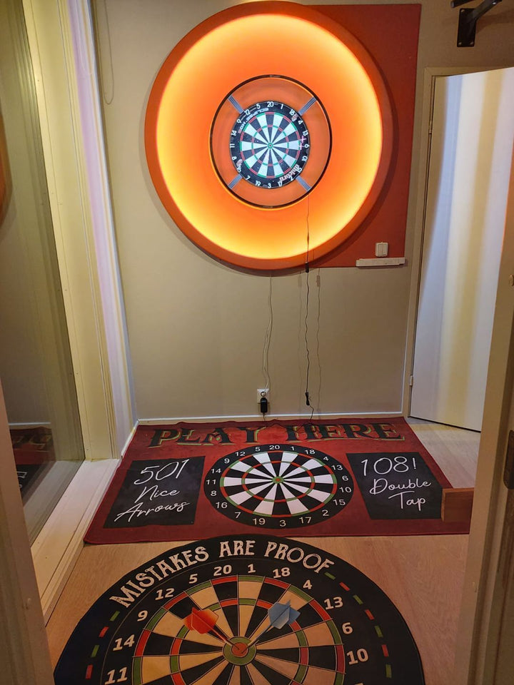 Mistakes Are Proof That You Are Trying Darts Funny Living Room Round Mat Circle Rug 06049