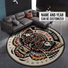 Personalized Tattoo Studio Living Room Round Mat Circle Rug 07176