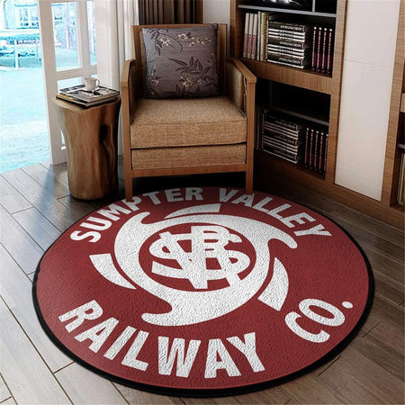 Sumpter Living Room Round Mat Circle Rug Sumpter Valley Railroad 05028