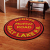 Dslmrr Living Room Round Mat Circle Rug Denver And Salt Lake Moffat Rail Road 04722
