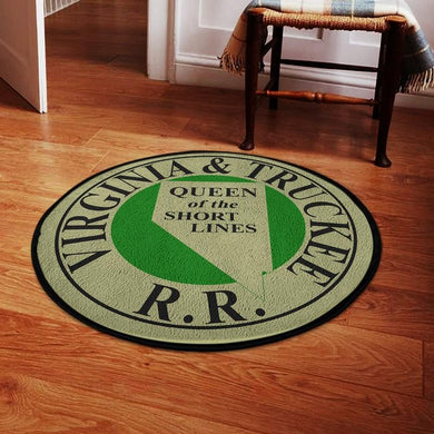 Vtrr Living Room Round Mat Circle Rug Virginia & Truckee Railroad 04781