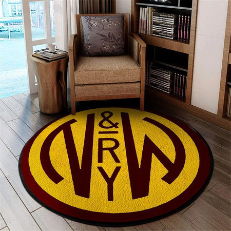 Norfolk Living Room Round Mat Circle Rug Norfolk And Western Railway 04671