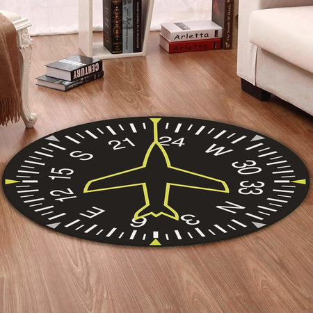 Aircraft Living Room Round Mat Circle Rug Aircraft 03519