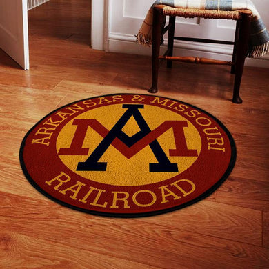 Missouri Living Room Round Mat Circle Rug Am Arkansas And Missouri Railroad 04441