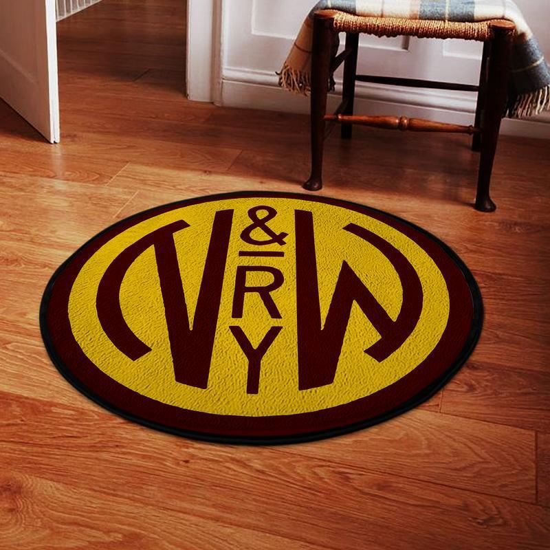 Norfolk Living Room Round Mat Circle Rug Norfolk And Western Railway 04671
