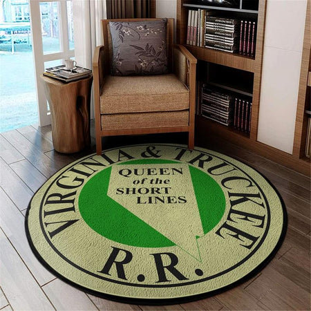 Vtrr Living Room Round Mat Circle Rug Virginia & Truckee Railroad 04781