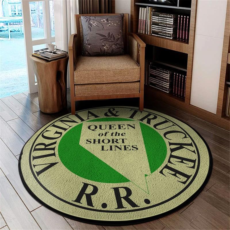 Vtrr Living Room Round Mat Circle Rug Virginia & Truckee Railroad 04781