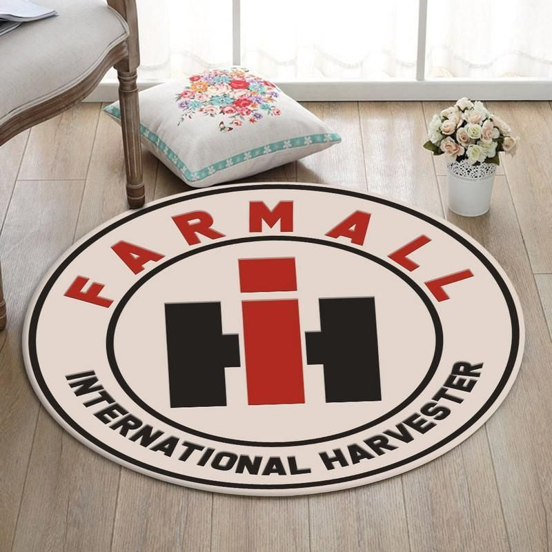 Farmall Living Room Round Mat Circle Rug Farmall Farmer 02256