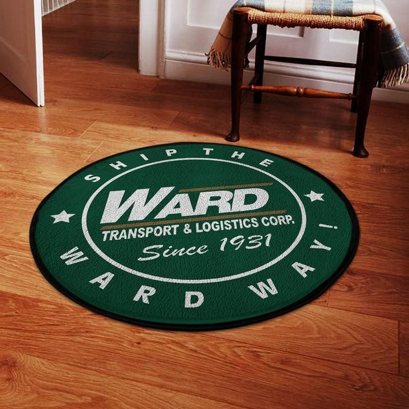 Truckdriver Living Room Round Mat Circle Rug Ward Trucking 04892